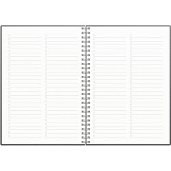 Burde 2026 Kalender Senator A5, Konstläder, Svart