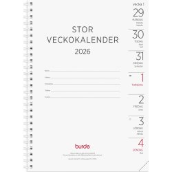 Burde 2026 Stor Veckokalender, Refill