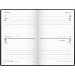 Burde 2026 Kalender, Stora Fick, Konstläder, Svart