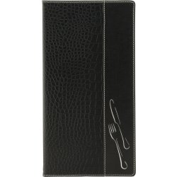 Securit Crocodile Menyomslag | A45 | Svart
