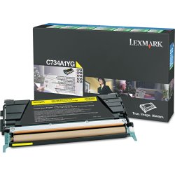 Lasertoner Lexmark X746A1YG Gul 7000 sidor