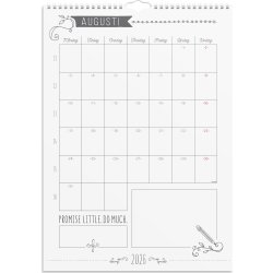 Burde 2026 Väggkalender, Doodle