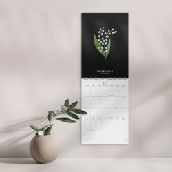 Burde 2026 Väggkalender Illustrerad Blomster