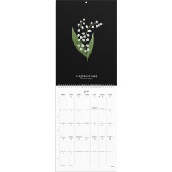 Burde 2026 Väggkalender Illustrerad Blomster
