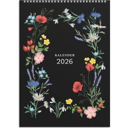 Burde 2026 Väggkalender Illustrerad Blomster