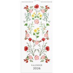 Burde 2026 Väggkalender, Lilla Blomsterkalendern