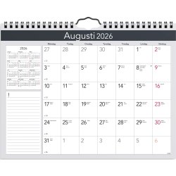 Burde 2026 Väggkalender, Miljökalendern Elegant