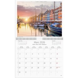 Burde 2026 Väggkalender, Scandinavia