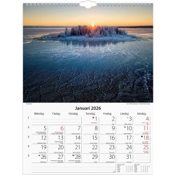 Burde 2026 Väggkalender, Svenska Kusten