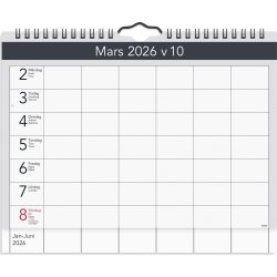 Burde 2026 Väggagenda A4