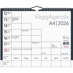 Burde 2026 Väggagenda A4