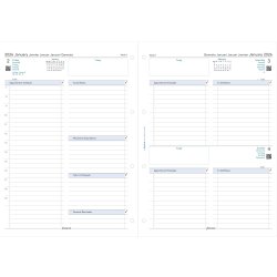 Filofax 2026 Refill | A4 | Dag | 5 språk