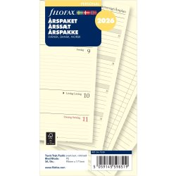 Filofax 2026 Refill | Personal | Årspaket