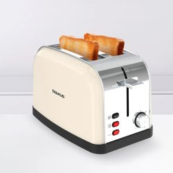 Taurus Brödrost Vintage 2 skivor, Cream
