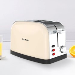 Taurus Brödrost Vintage 2 skivor, Cream