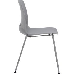 Denver kantinstol u. dyna, grå, 2 st,