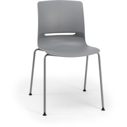 Denver kantinstol u. dyna, grå, 2 st,