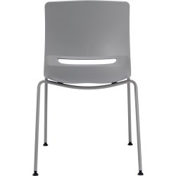 Denver kantinstol u. dyna, grå, 2 st,
