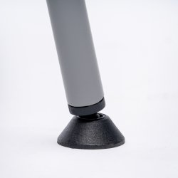 Denver hög mötesstol m. dyna, grå, 2 st