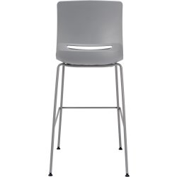 Denver hög mötesstol m. dyna, grå, 2 st