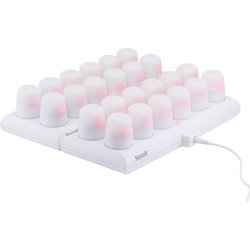 Securit® Amsterdam LED värmeljus, 12 st., vit