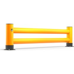 Rack-Mammut påkörningsskydd t/gavel, dubbel, 2,5 m