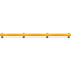 Rack-Mammut påkörningsskydd, enkel, 6 m
