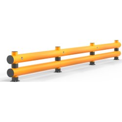 Rack-Mammut påkörningsskydd, dubbel, 6 m