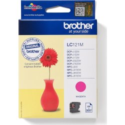 Brother LC121M bläckpatron, magenta, 300 sidor