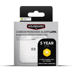 Housegard CA150 Luma trådlös kolmonoxidlarm