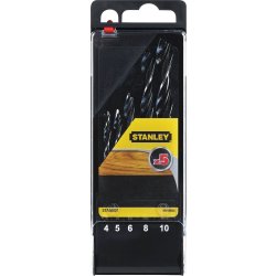 Stanley Träborrset med spets Ø4-5-6-8-10 mm.