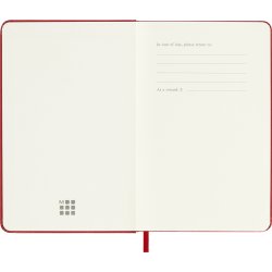 Moleskine 2026 Kalender | H | Vecka | Poc. | Röd