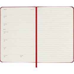 Moleskine 2026 Kalender | H | Vecka | Poc. | Röd