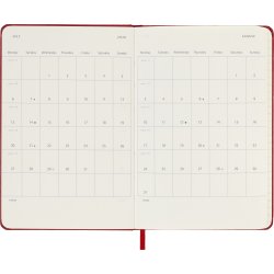 Moleskine 2026 Kalender | H | Vecka | Poc. | Röd