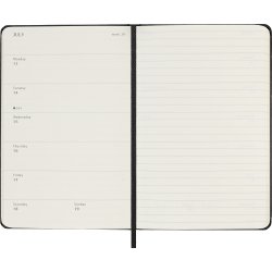 Moleskine 2026 Kalender | H | Vecka | Poc. | Svart