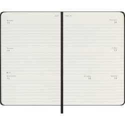 Moleskine 2026 Kalender | H | Vecka | Poc.| Svart