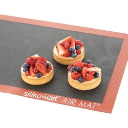 Silikomart Bakmatta Air Mat, röd/svart, 40x60cm