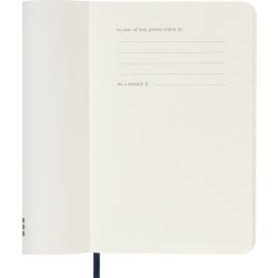 Moleskine 2026 Kalender | S | Vecka | Pock. | Blå