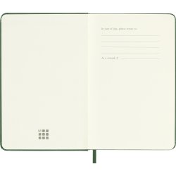 Moleskine 2026 Kalender | H | Dag | Poc. | Grön