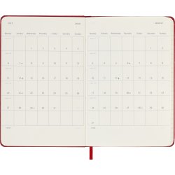 Moleskine 2026 Kalender | H | Dag | Poc. | Röd
