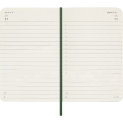 Moleskine 2026 Kalender | S | Dag | Poc. | Grön