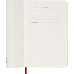 Moleskine 2026 Kalender | S | Dag | Poc. | Röd