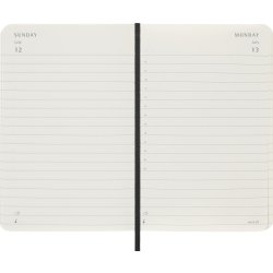 Moleskine 2026 Kalender | S | Dag | Poc. | Svart