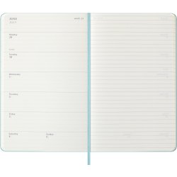 Moleskine 2026 Kalender | H | Vecka | L | Ljusblå