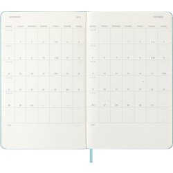 Moleskine 2026 Kalender | H | Vecka | L | Ljusblå