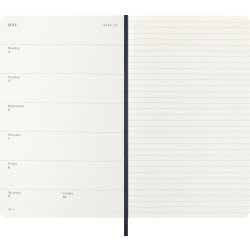 Moleskine 2026 Kalender | S | Vecka | L | Blå