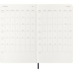 Moleskine 2026 Kalender | S | Vecka | L | Blå