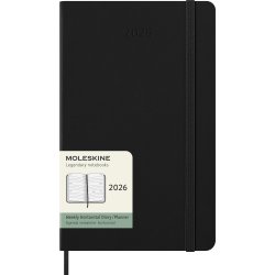 Moleskine 2026 Kalender | H | Vecka h. | L | Svart