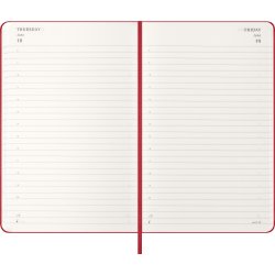 Moleskine 2026 Kalender | H | Dag | L | Röd