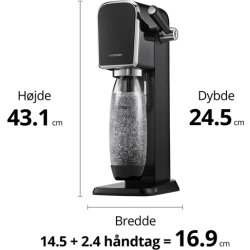 Sodastream ART - kolsyremaskin, svart